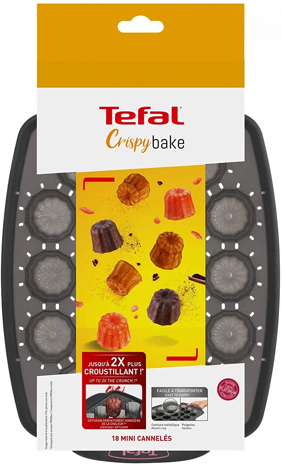 Tefal Crispybake Silicone 18 Mini Canneles 29x21cm  J4171214